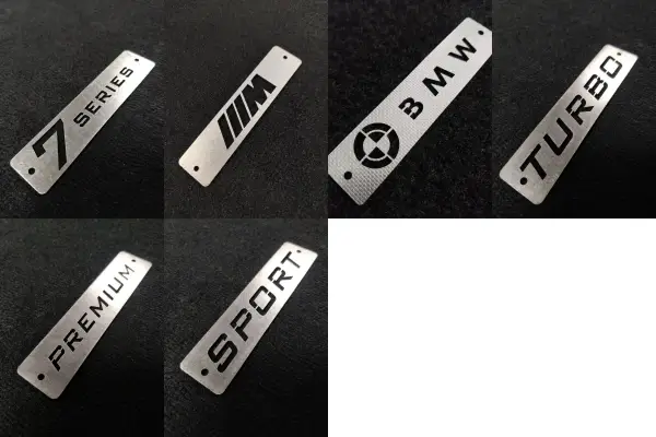 bmw 7 series floor mat logos