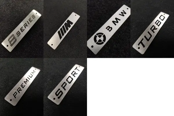 bmw 8 series floor mat logos