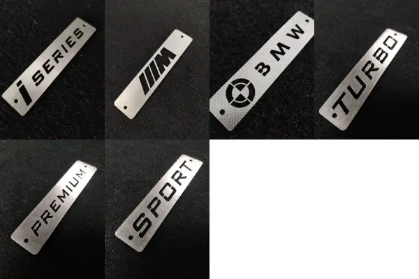bmw i series floor mat logos