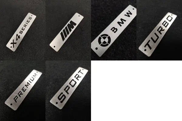 bmw x4 metal floor mat logos