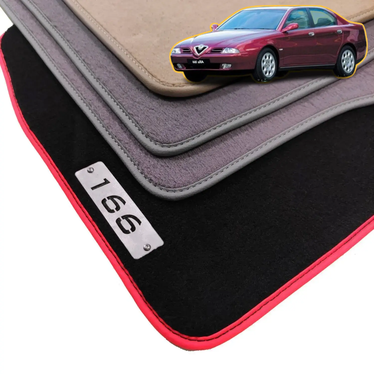 velour alfa romeo 166 floor mats