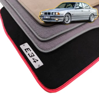 velour bmw e34 floor mats for 5 series 1987-1995