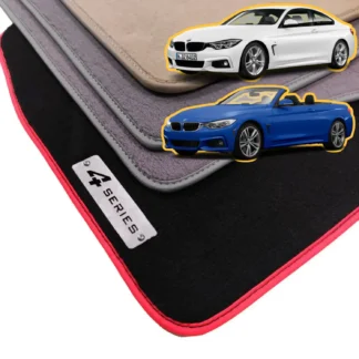 velour bmw f32 f33 f36 gran coupe convertible floor mats for 4 series 2014-2021