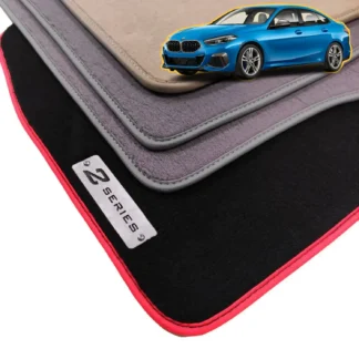 velour bmw f44 floor mats for 2 series gran coupe 2020-2024