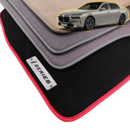 velour bmw i7 g70 floor mats