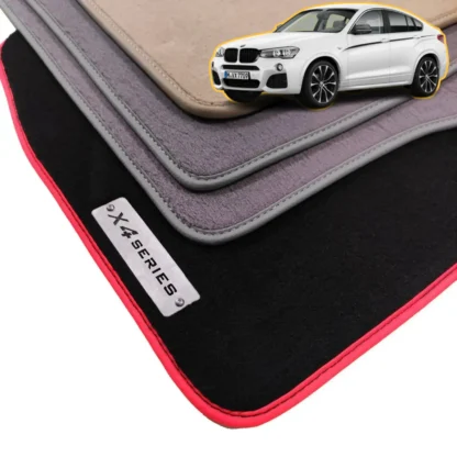 velour bmw x4 f26 floor mats 2014-2018