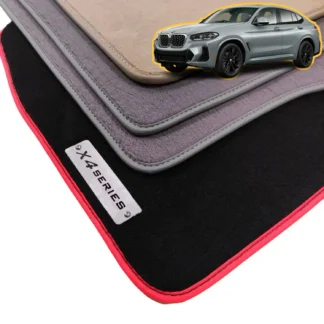 velour bmw x4 g02 floor mats 2018-2024
