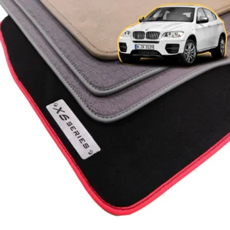 velour bmw x6 e71 floor mats for 2008-2014 x6