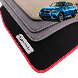 velour bmw x6 f16 floor mats for 2014-2019 x6