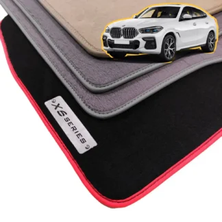 velour bmw x6 g06 floor mats for 2020-2025 x6