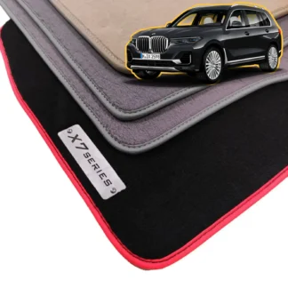 velour bmw x7 g07 floor mats for 2019-2026