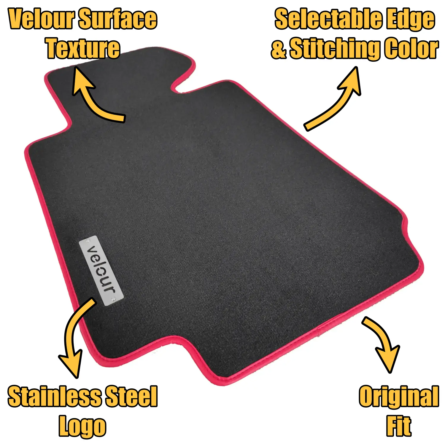 velour bmw z3 floor mats features