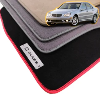 velour c class mercedes w203 floor mats 2000-2007