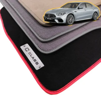 velour c class mercedes w206 floor mats 2021-2027