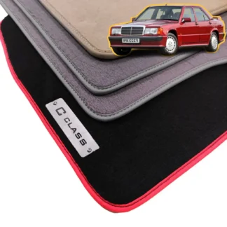 velour mercedes 190e w201 floor mats 1982-1994