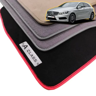 velour mercedes a series w176 floor mats 2012-2018