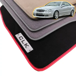 velour mercedes clk w209 clk 350 floor mats 2002-2010