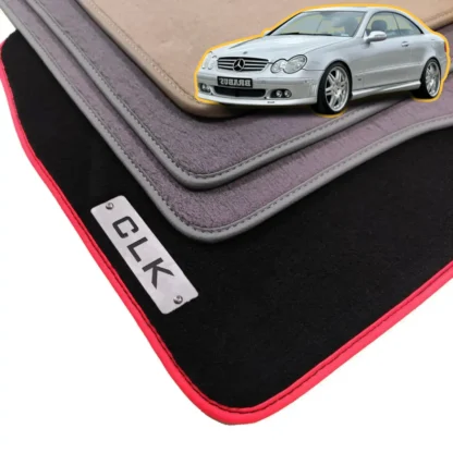 velour mercedes clk w209 clk 350 floor mats 2002-2010