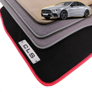 velour mercedes cls c257 floor mats 2018-2023