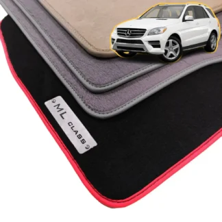 velour mercedes ml w166 floor mats 2011-2015