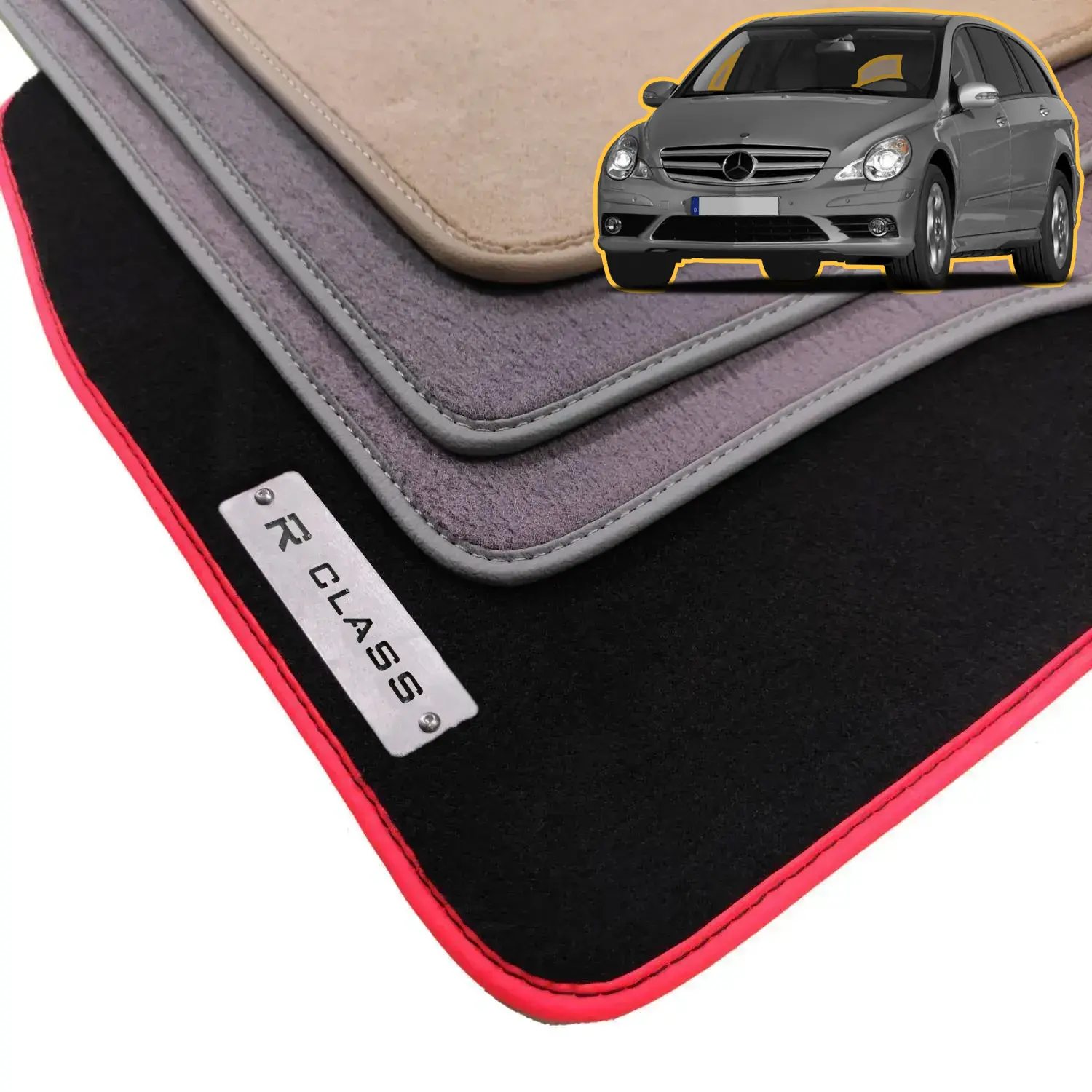 velour mercedes r class r350 w251 floor mats