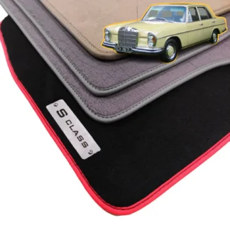 velour mercedes s class w108 floor mats 1965-1972