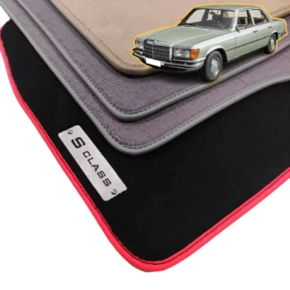 velour mercedes s class w116 floor mats 1972-1980