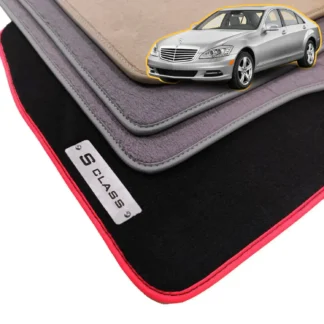 velour mercedes s class w221 floor mats 2006-2013