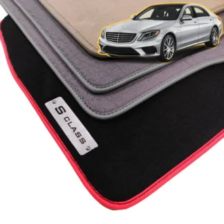 velour mercedes s class w222 floor mats 2013-2020