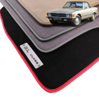 velour mercedes sl 450 r107 floor mats 1971-1989