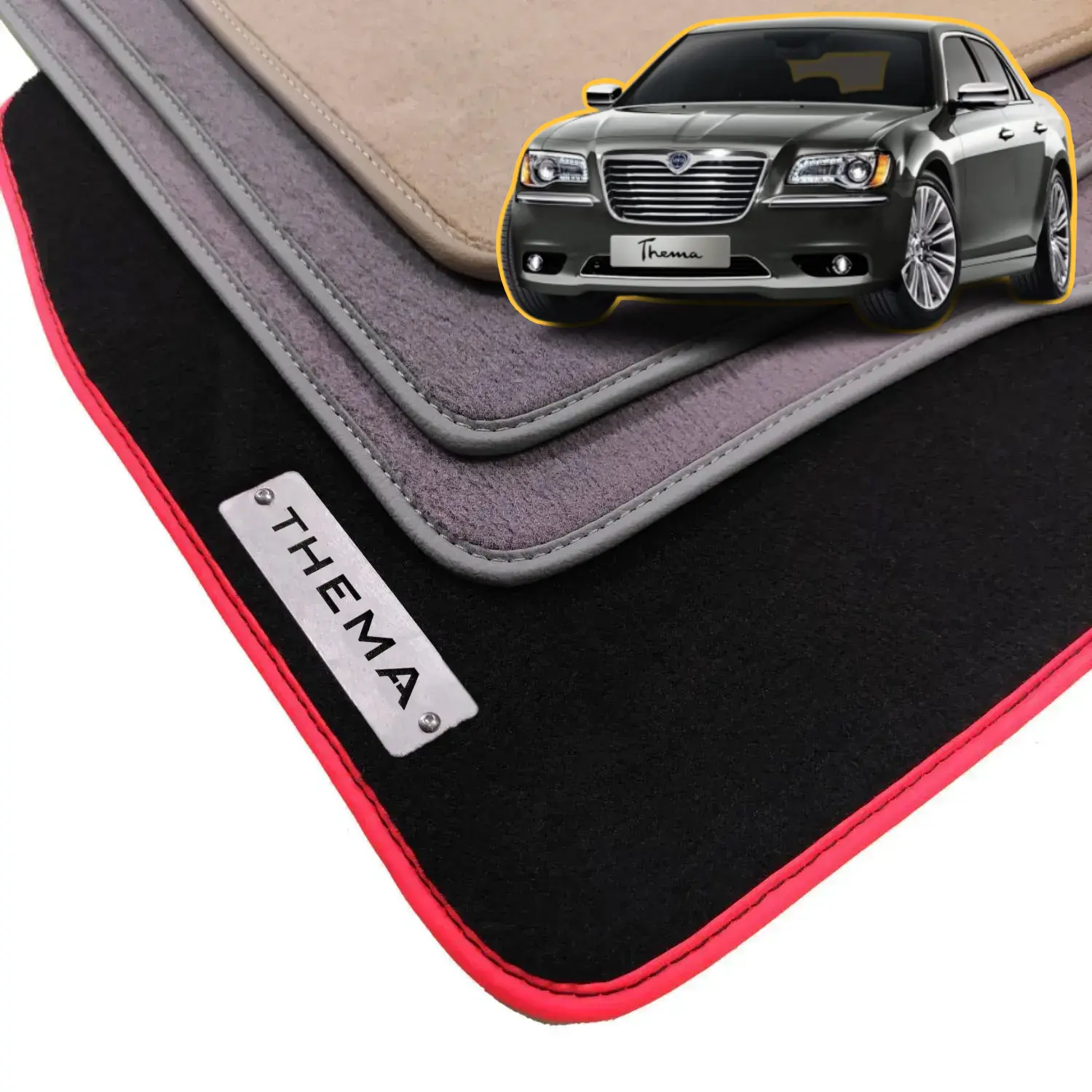 lancia thema velour floor mats