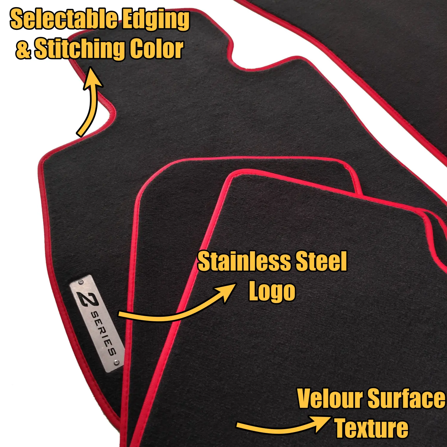 velour bmw 2 series gran coupe f44 floor mats features