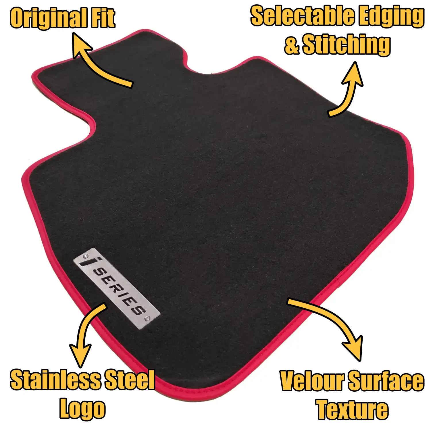 velour bmw ix2 floor mats features