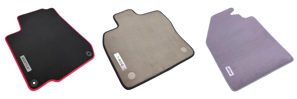 custom made volkswagen velour floor mats