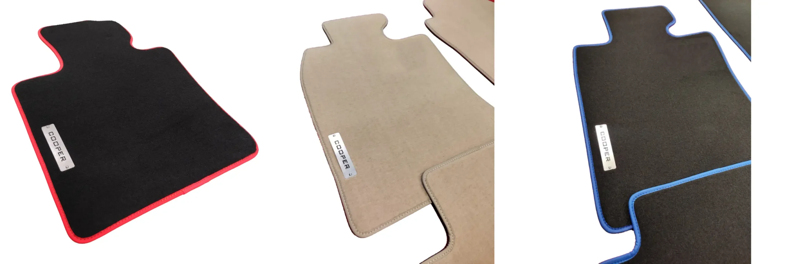 custom velour mini floor mats with logo