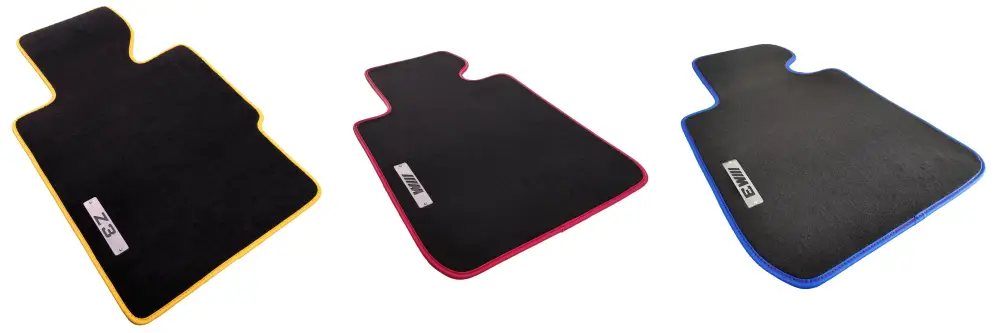 velour bmw floor mats with logo
