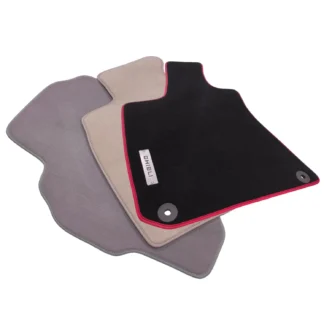 velour maserati ghibli floor mats with logo