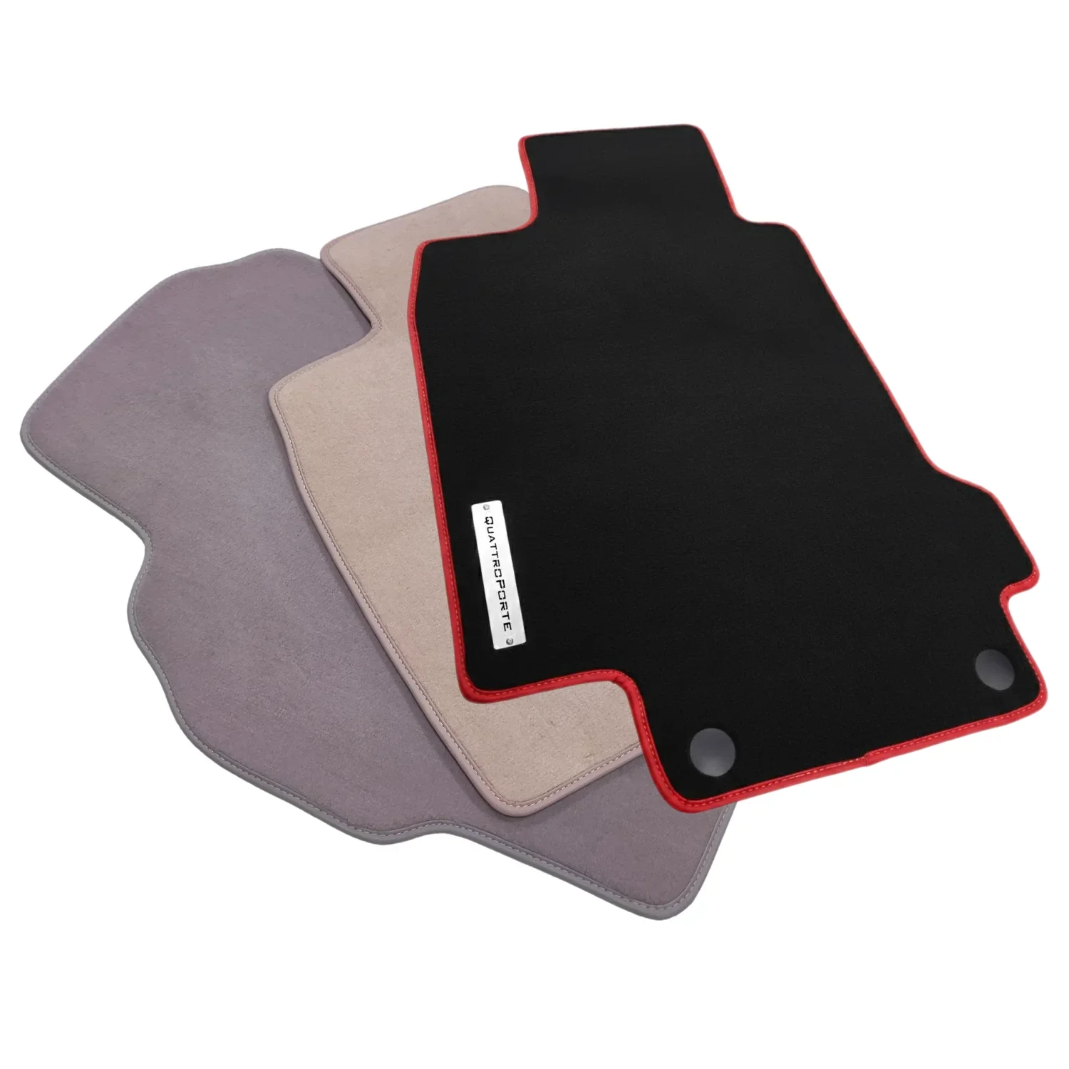 velour maserati quattroporte floor mats with logo
