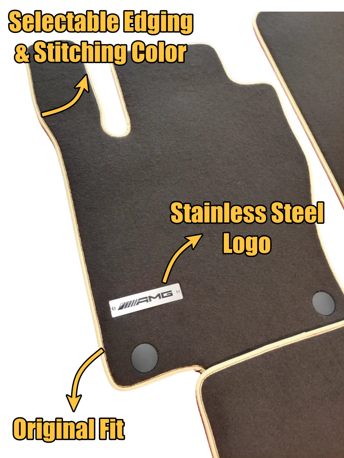 velour mercedes gls w166 floor mats features