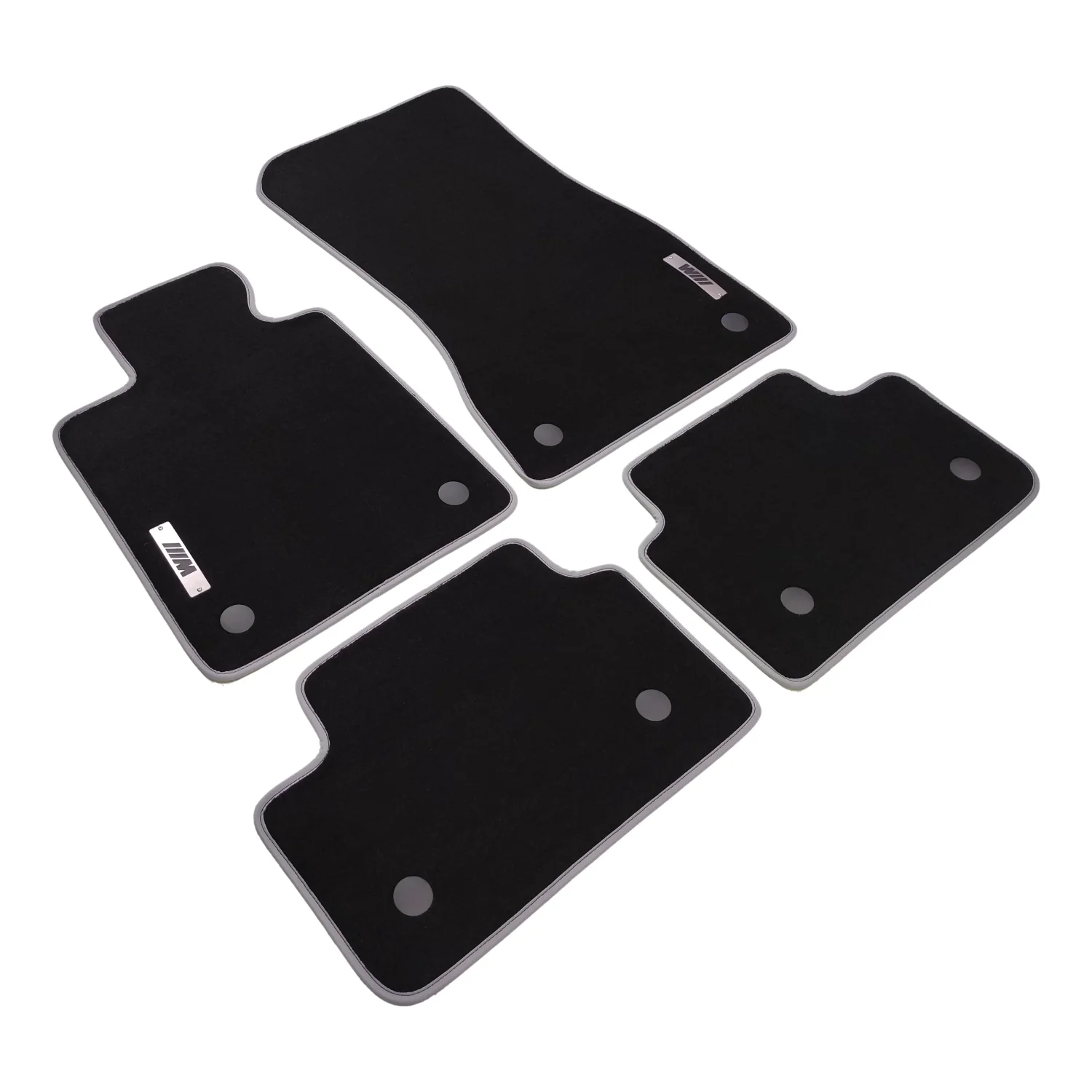 bmw 5 series 2024-2026 black velour floor mats, 4 pieces oem fit