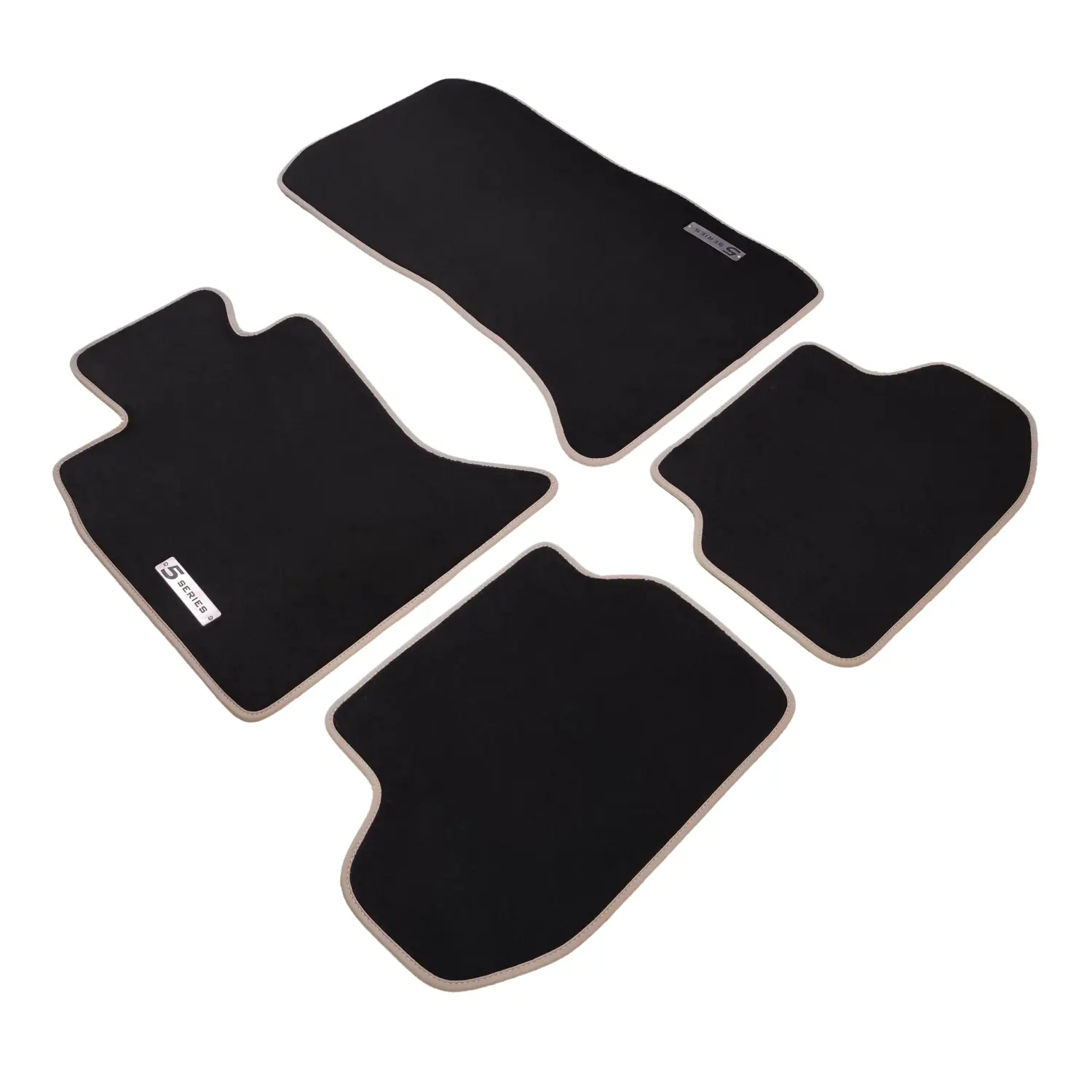 bmw 5 series f10 2011-2016 black velour floor mats