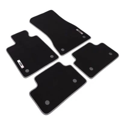 Velour BMW i5 Floor Mats - 20+ Colors & Metal i Series Logo