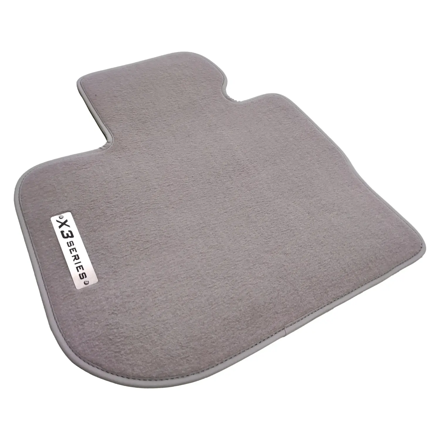 bmw x3 g01 2020-2022 gray floor mats with x3 series chrome logo