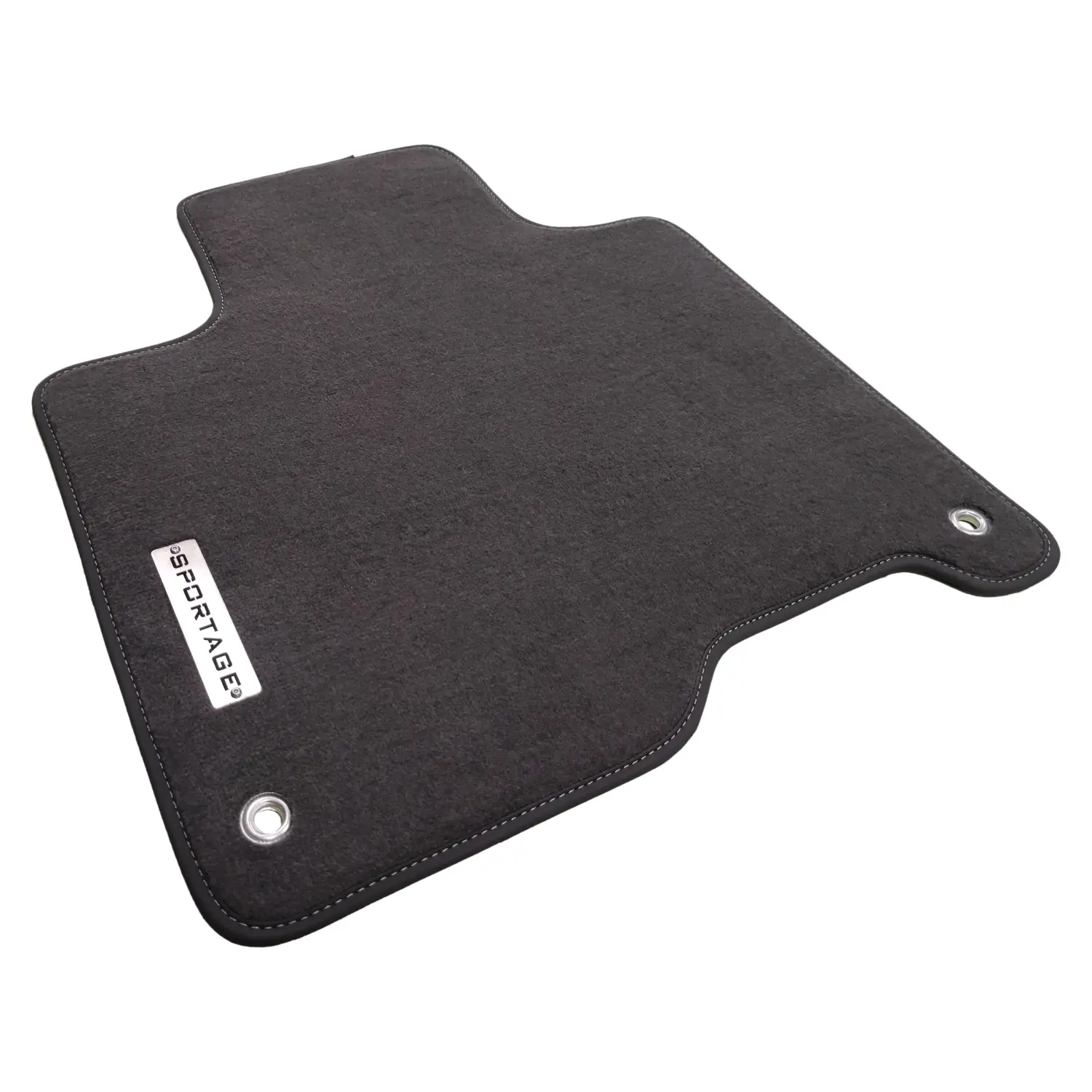 kia sportage 2026 dark gray carpet mat, wtih chrome sportage logo