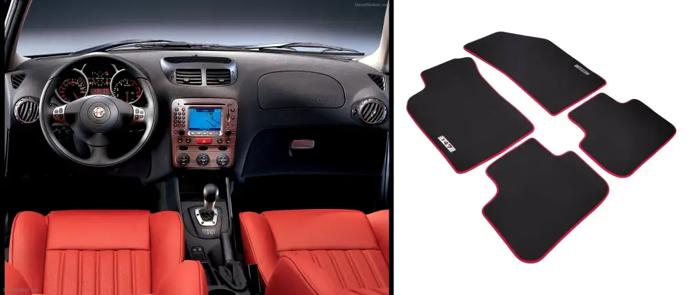 alfa romeo 147 floor mats design