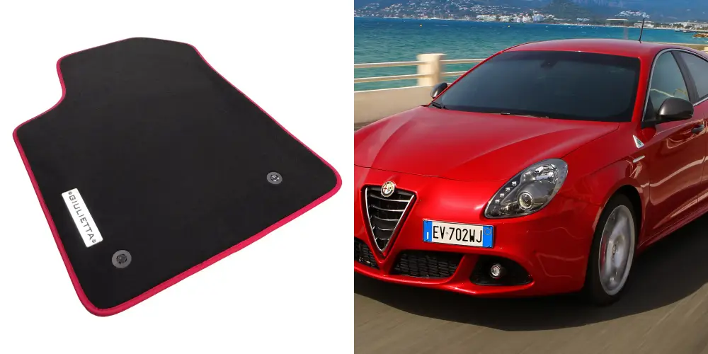alfa romeo giuliettta floor mats design