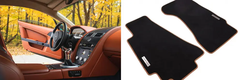 aston martin vantage floor mats design