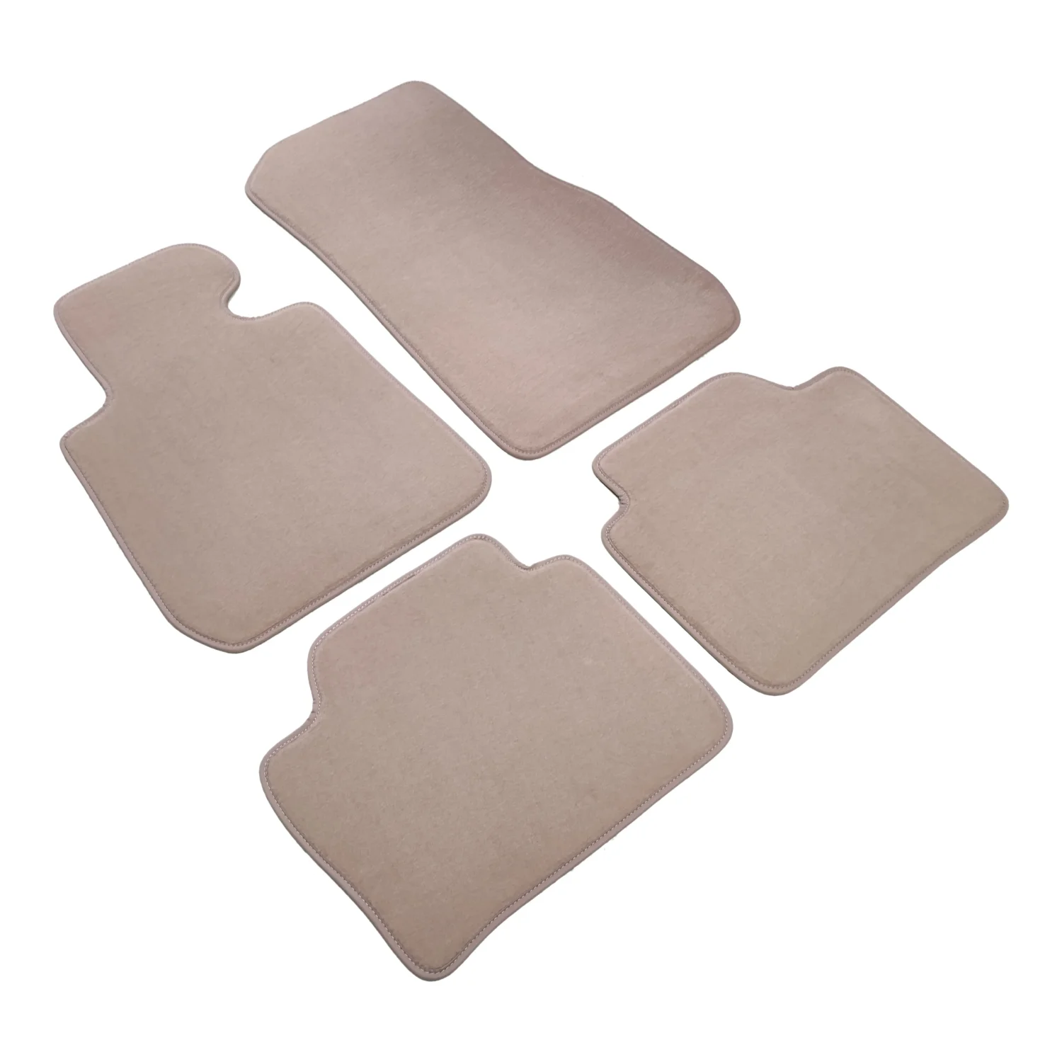 bmw 3 series f30 beige velour floor mats 2012-2018 4 pieces, beige carpet