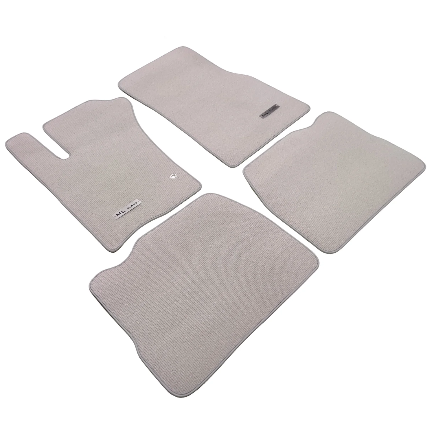 mercedes ml w163 1997-2005 light gray velour floor mats