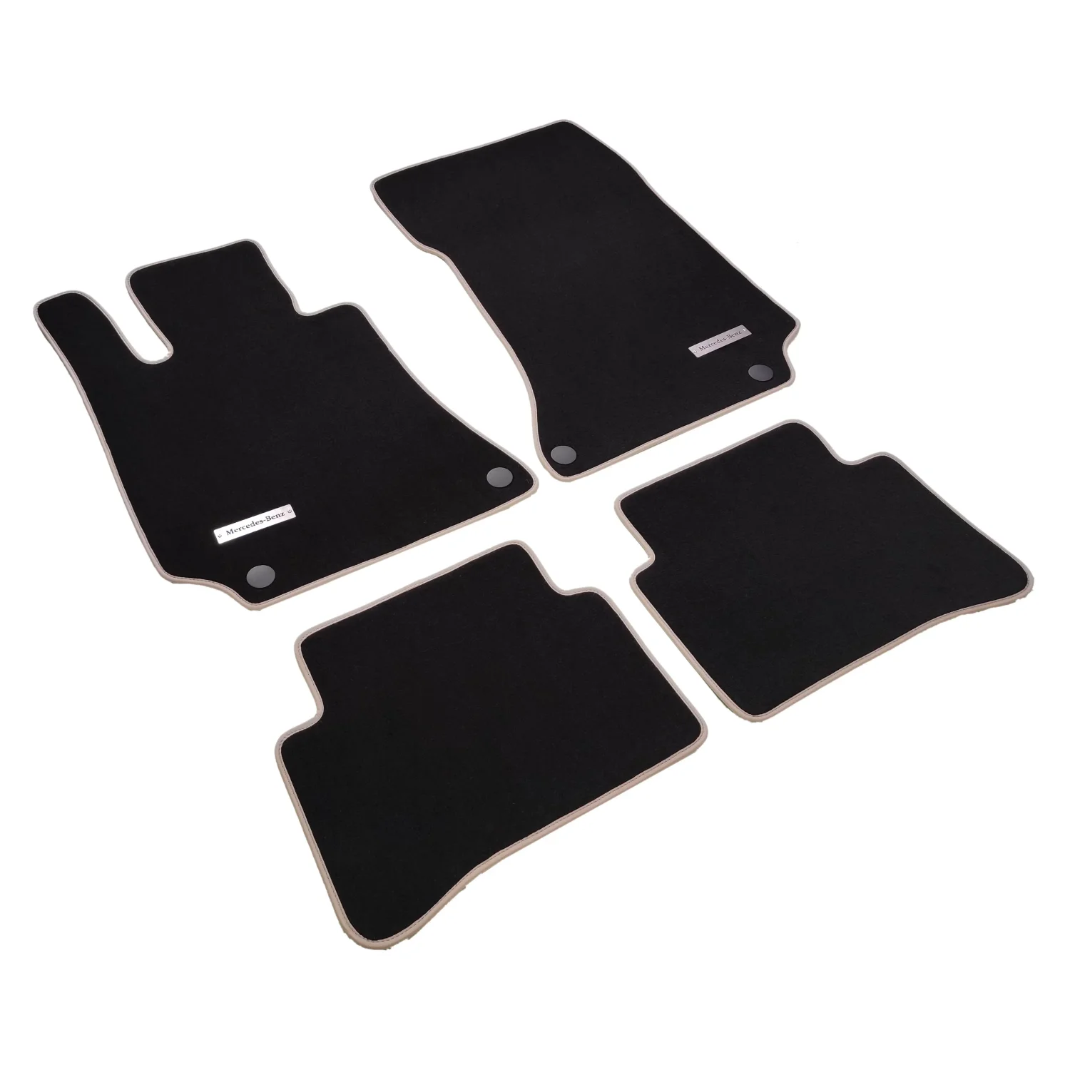 mercedes e350 w212 black beige velour floor mats for e class 2009-2016